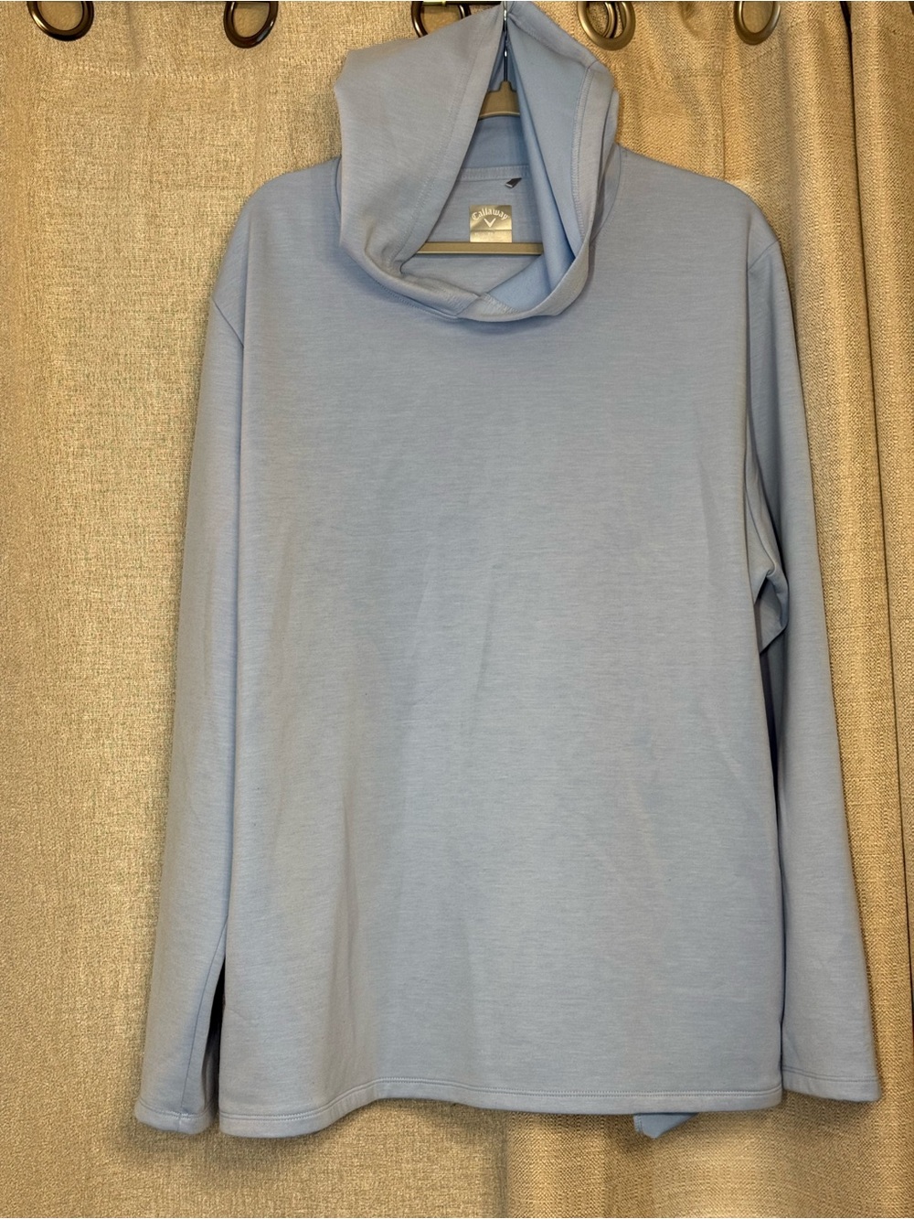 Callaway Light Blue Hooded Long Sleeve Pullover